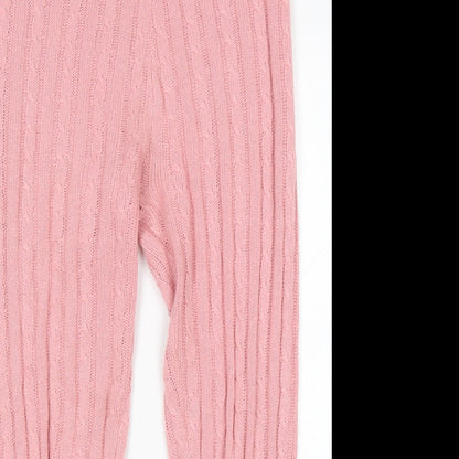 Womens UK Size L PRETTYLITTLETHING Regular Fit Sweatpants Pink Trousers