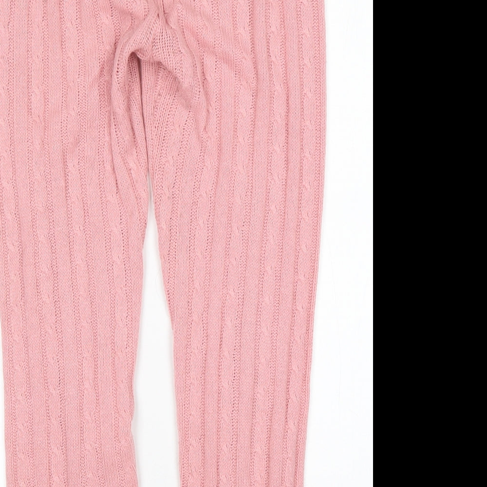 Womens UK Size L PRETTYLITTLETHING Regular Fit Sweatpants Pink Trousers