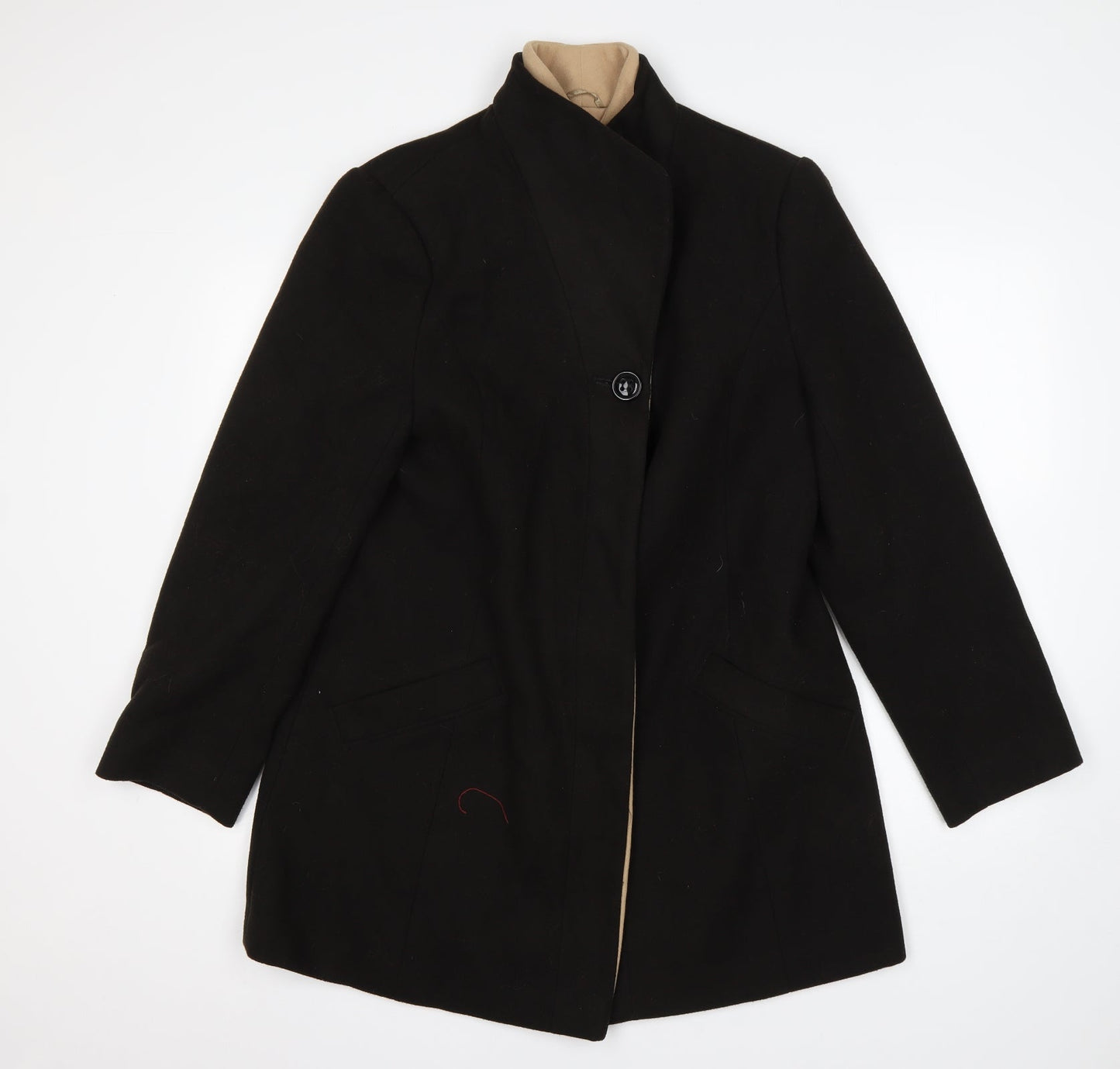 Autonomy Womens Brown   Overcoat Coat Size 14