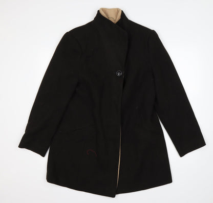 Autonomy Womens Brown   Overcoat Coat Size 14