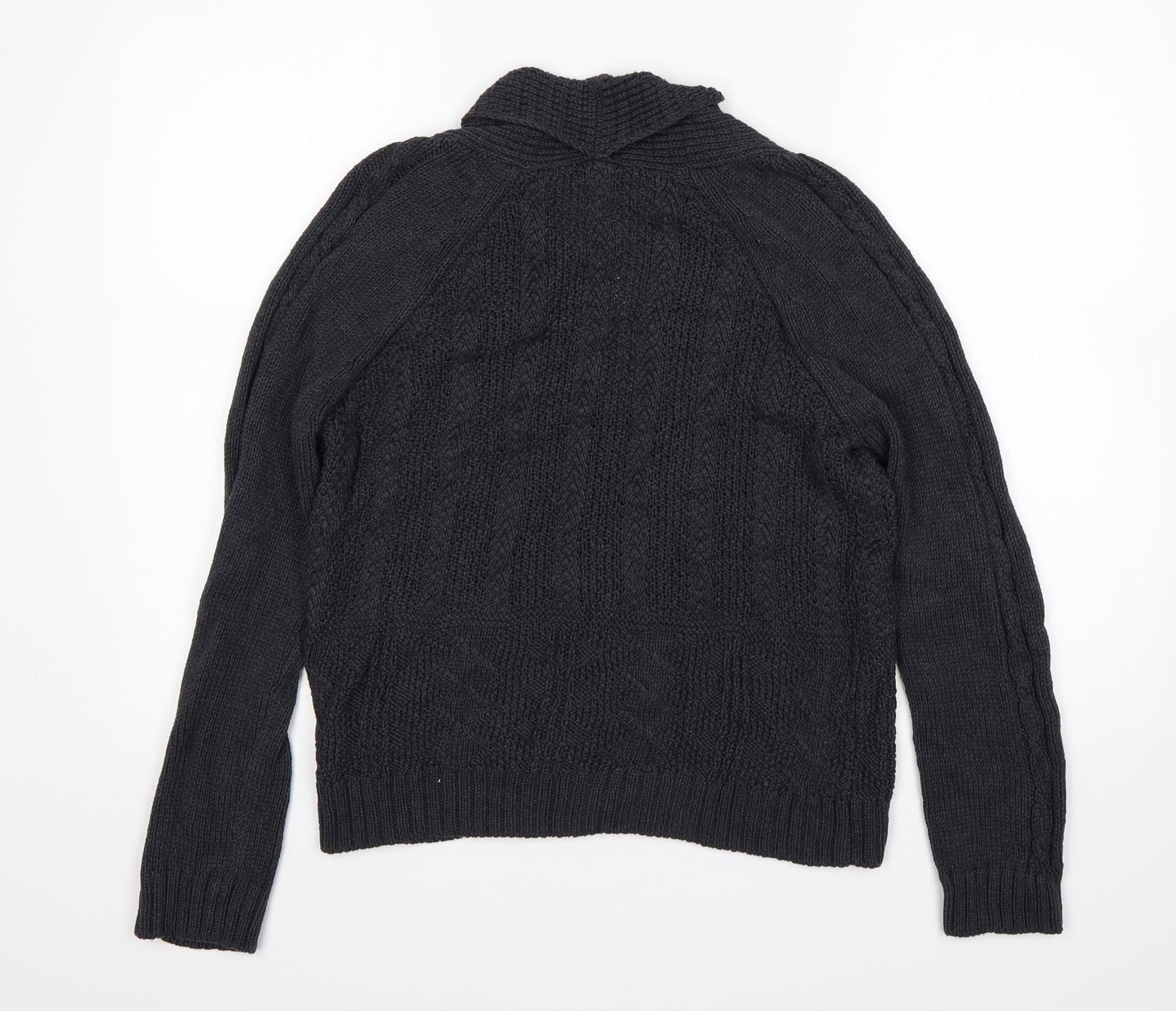 Womens UK Size 8 M&S Grey Cardigan Jumper