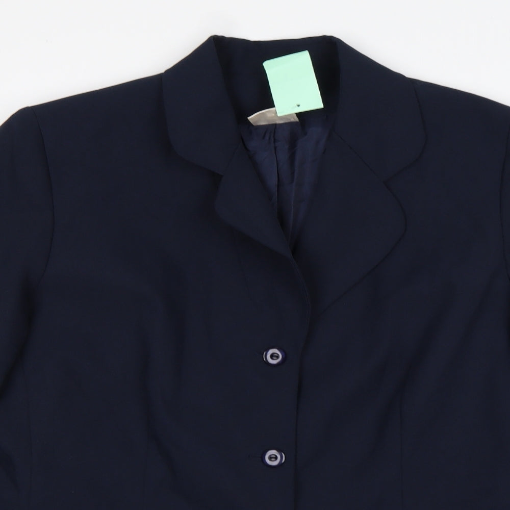 Womens UK Size 16 Preworn Regular Blue Suit Jacket