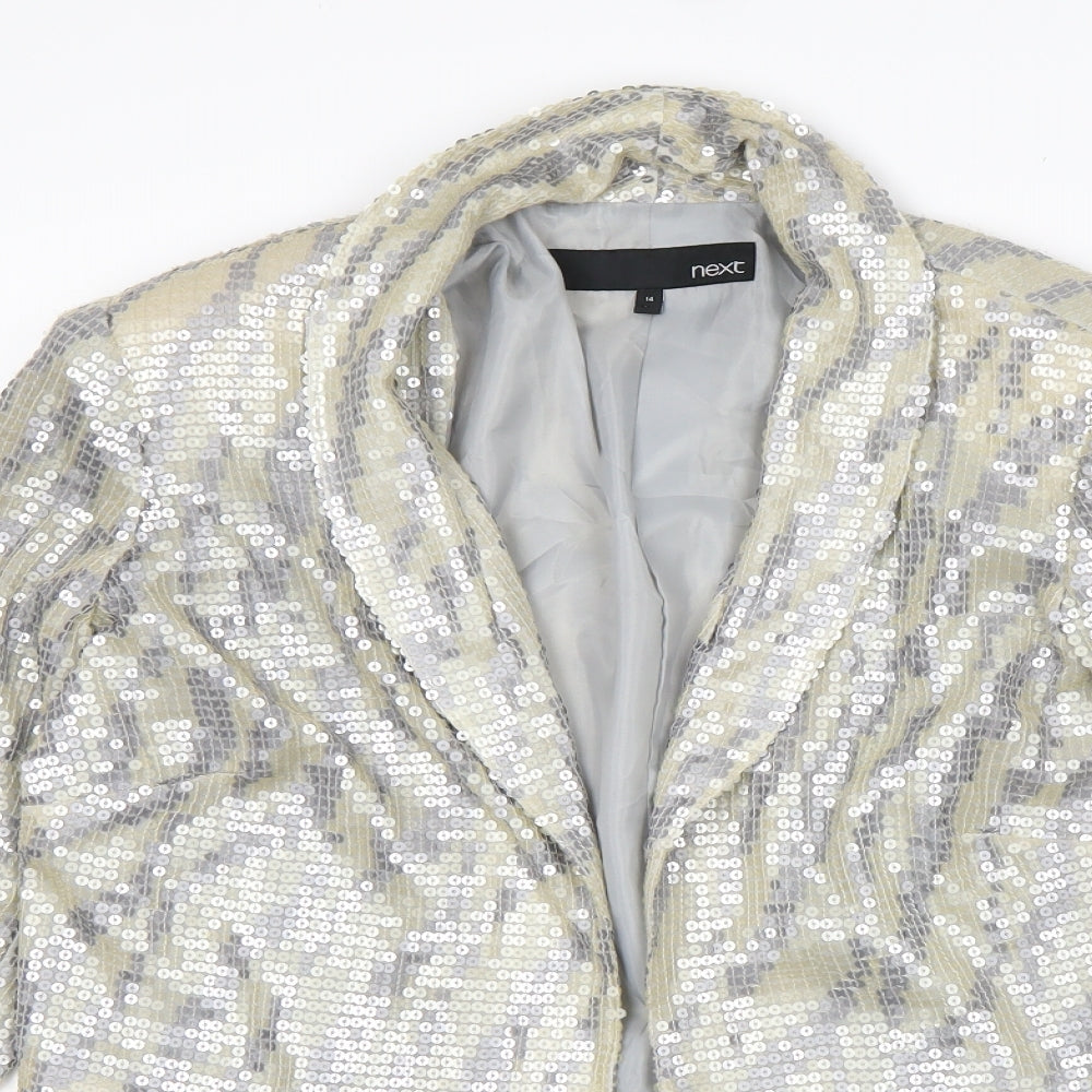 NEXT Womens Multicoloured  Nylon Jacket Blazer Size 14