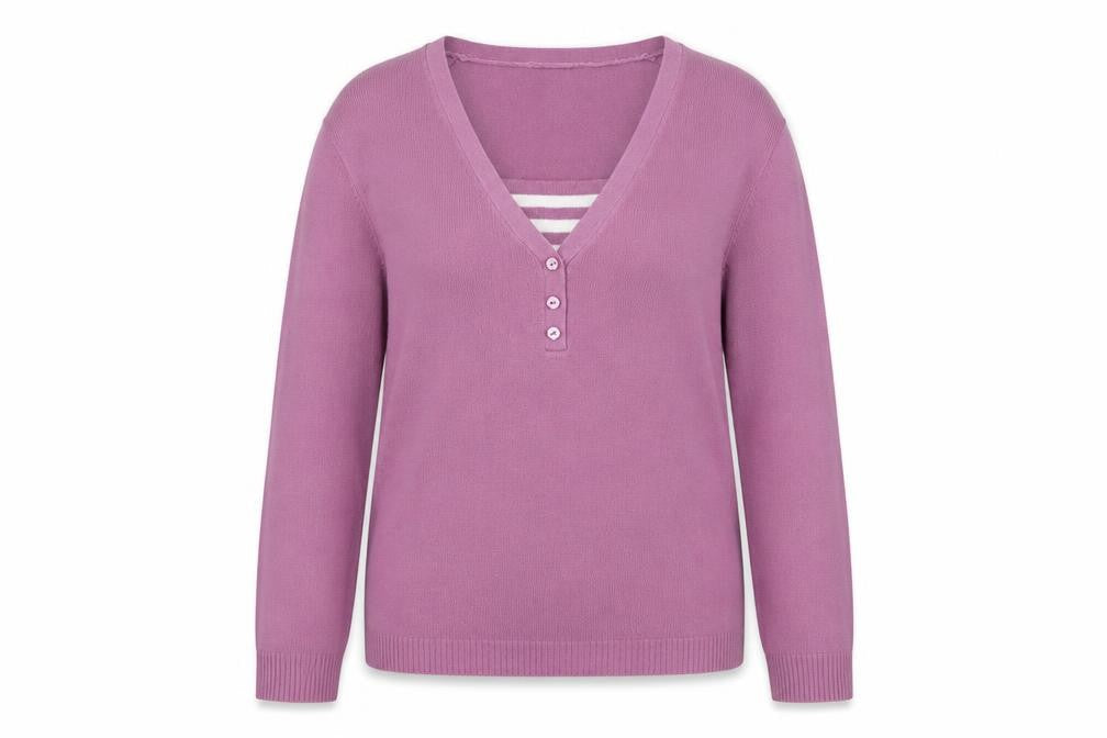 Womens UK Size S Ann Marie Purple Pullover Jumper
