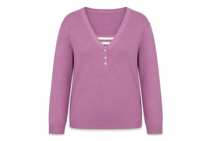 Womens UK Size S Ann Marie Purple Pullover Jumper