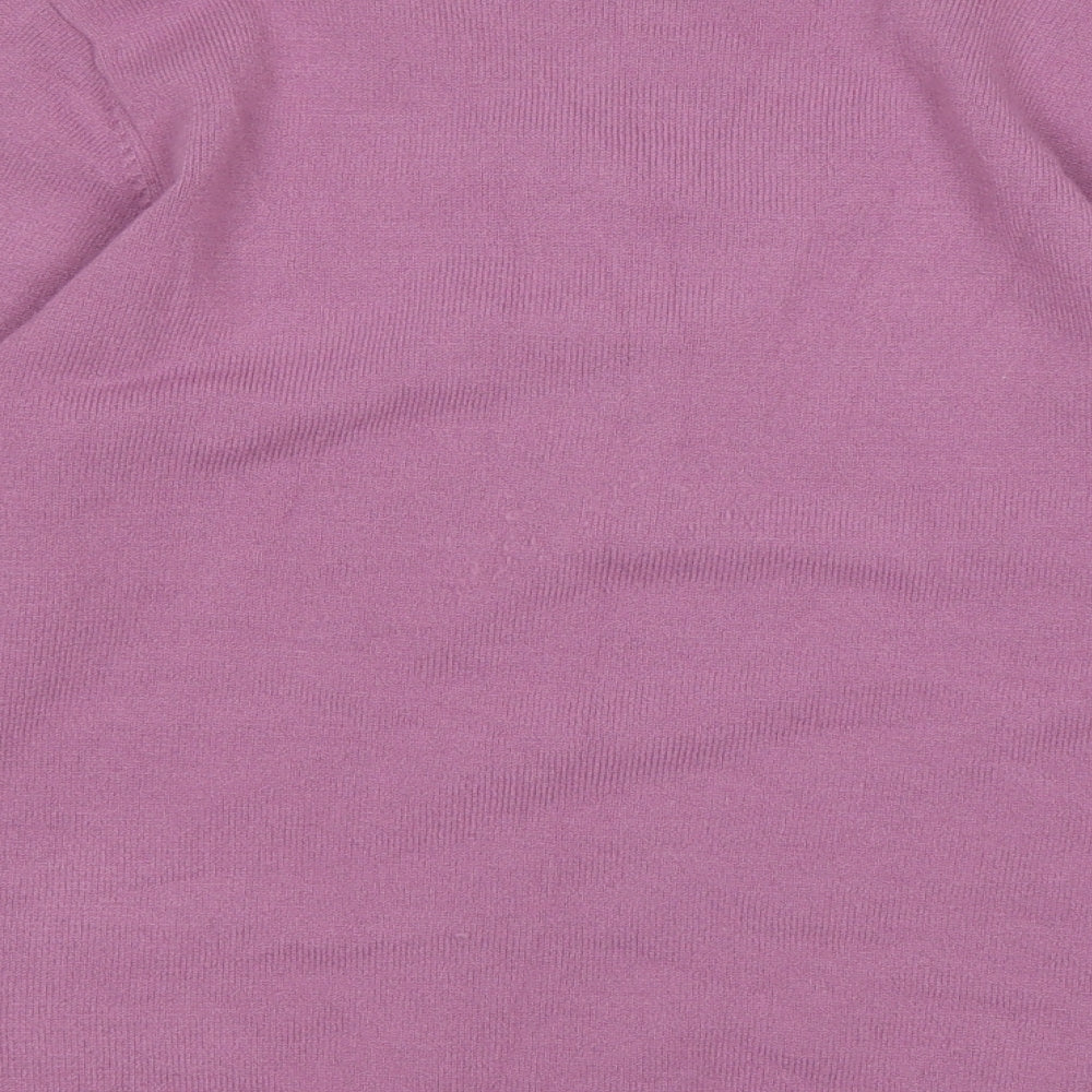 Womens UK Size S Ann Marie Purple Pullover Jumper