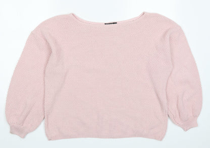 Womens UK Size 10 Nasty Gal Pink Pullover Jumper