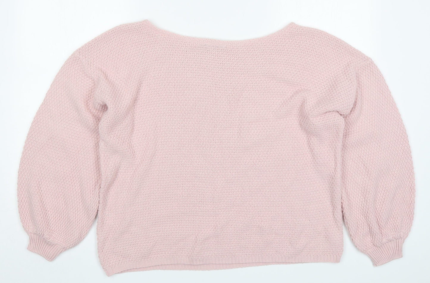 Womens UK Size 10 Nasty Gal Pink Pullover Jumper