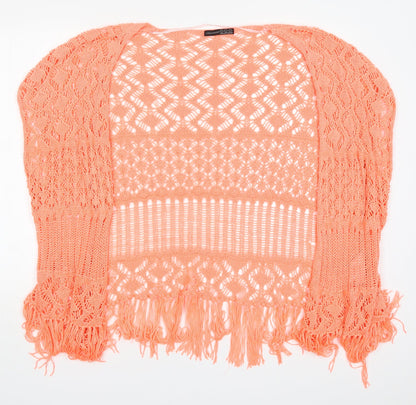 Atmosphere Womens Pink V-Neck  Acrylic Cardigan Jumper Size L