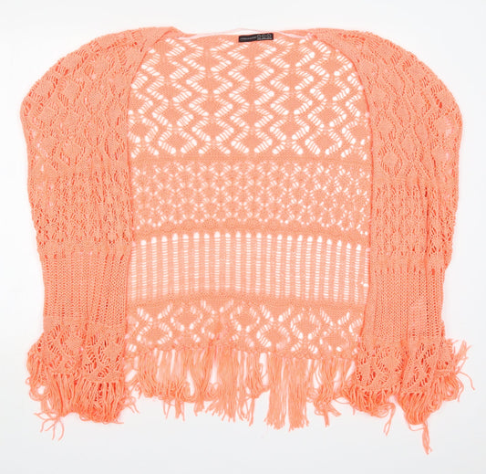 Atmosphere Womens Pink V-Neck  Acrylic Cardigan Jumper Size L