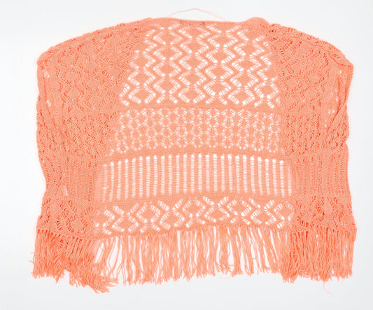 Atmosphere Womens Pink V-Neck  Acrylic Cardigan Jumper Size L