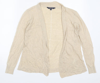 Womens UK Size 8 Maine Beige Cardigan Jumper