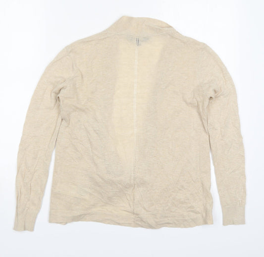 Womens UK Size 8 Maine Beige Cardigan Jumper