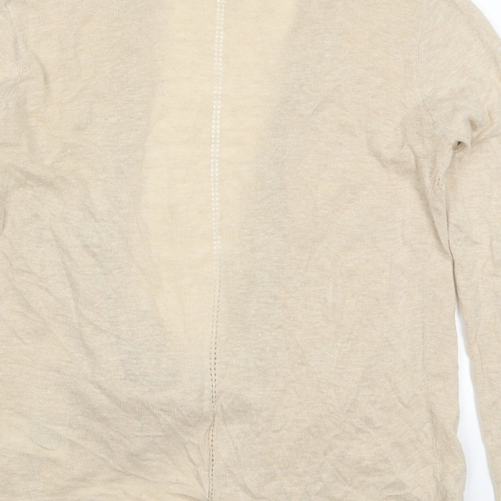 Womens UK Size 8 Maine Beige Cardigan Jumper