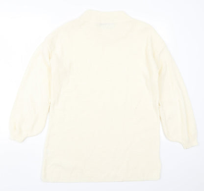 Womens UK Size 10 Lasula Beige Pullover Jumper