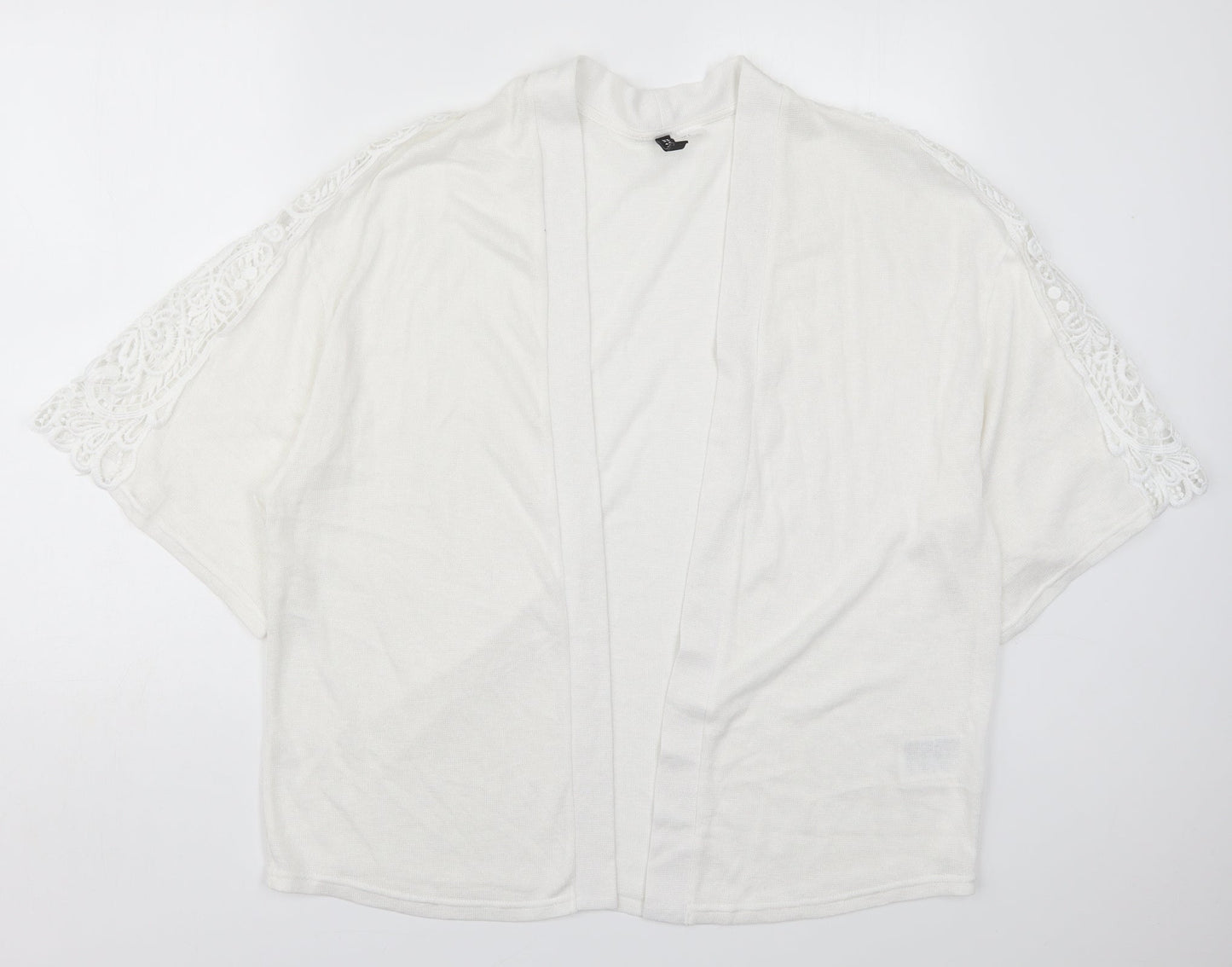 Womens UK Size S H&M White Cardigan Jumper