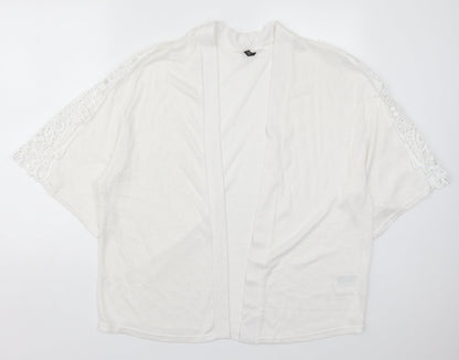 Womens UK Size S H&M White Cardigan Jumper