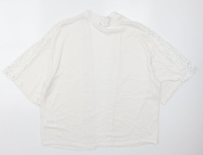 Womens UK Size S H&M White Cardigan Jumper