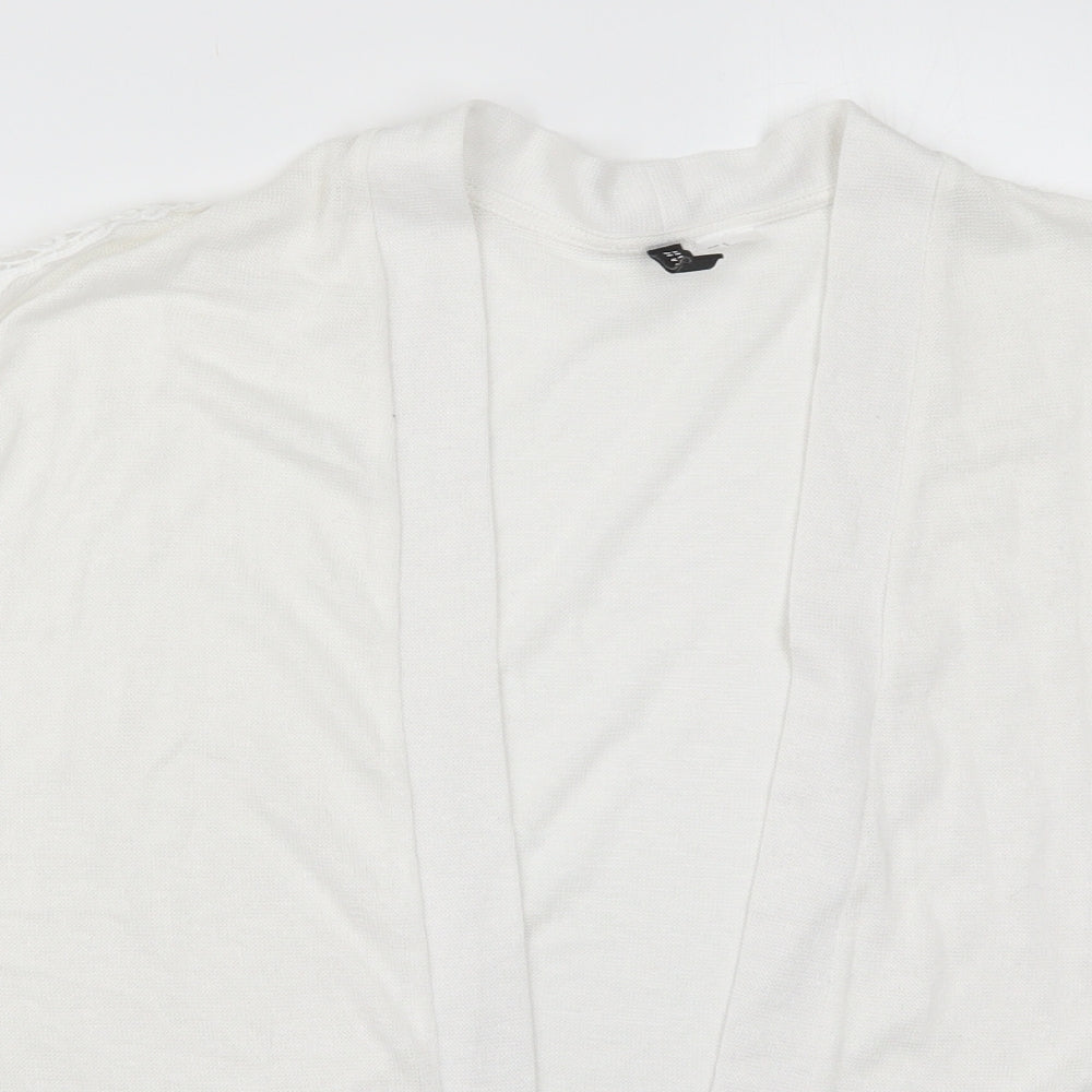 Womens UK Size S H&M White Cardigan Jumper