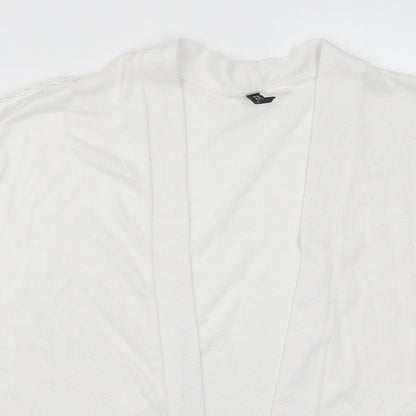 Womens UK Size S H&M White Cardigan Jumper