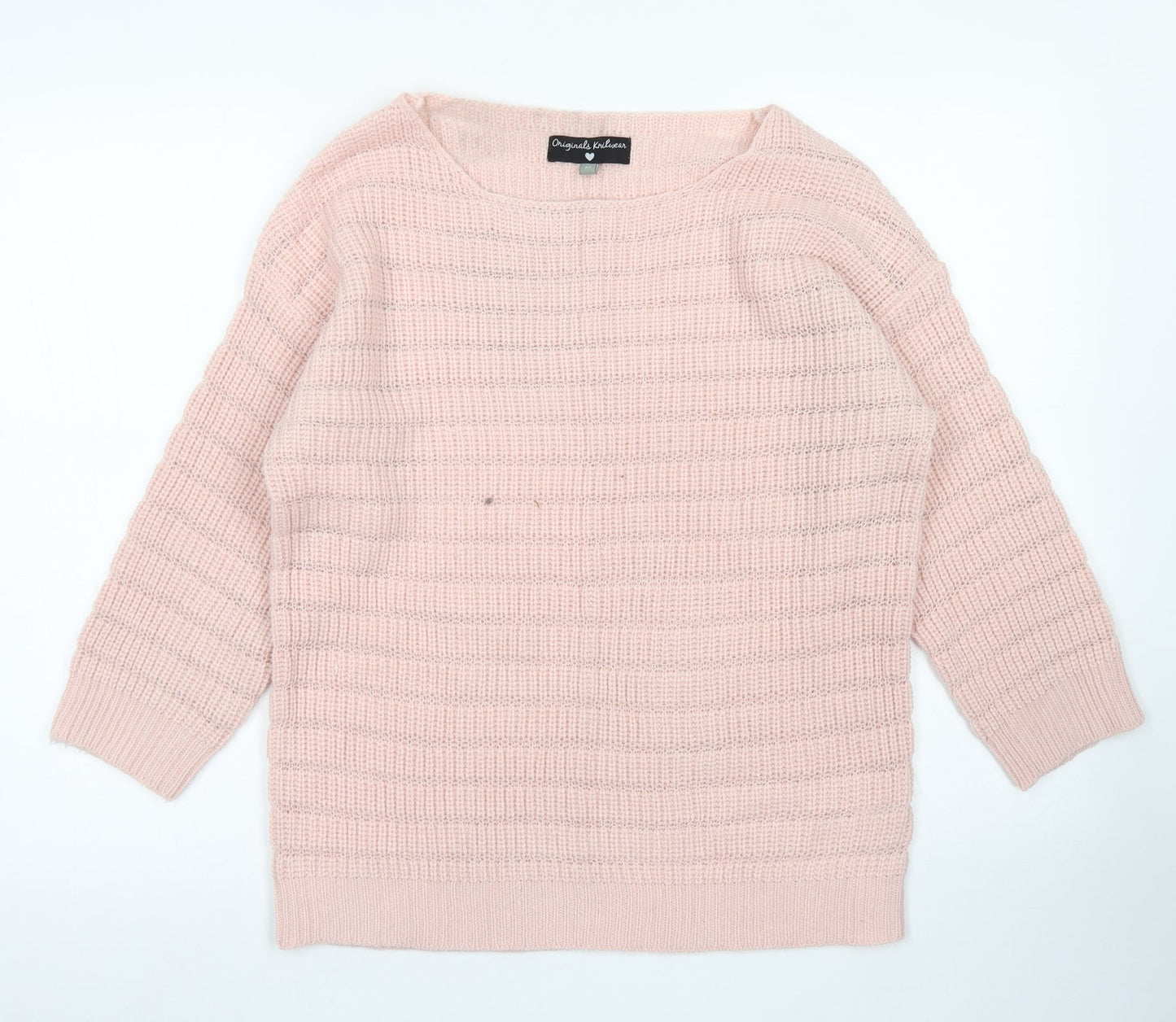 Womens UK Size M Originals Knitwear Pink Pullover Jumper