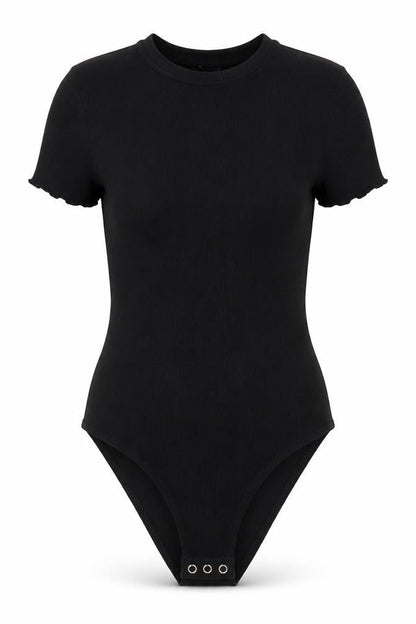 Womens UK Size S Divided One-Piece Black Bodysuit