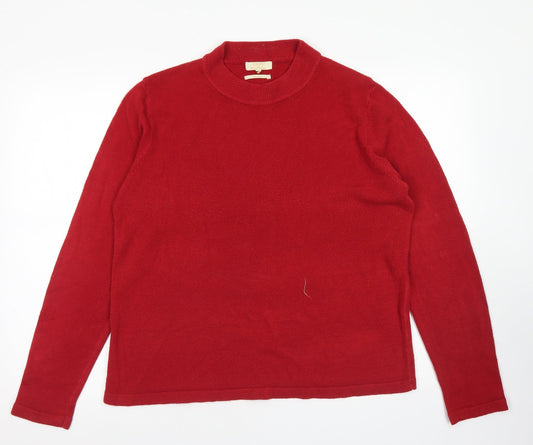 Womens UK Size XL Sarah Hamilton Red Pullover Jumper