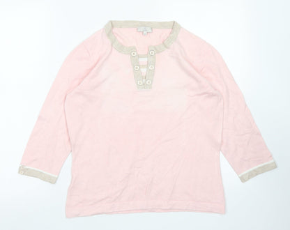 Womens UK Size M CC Pink Pullover Jumper