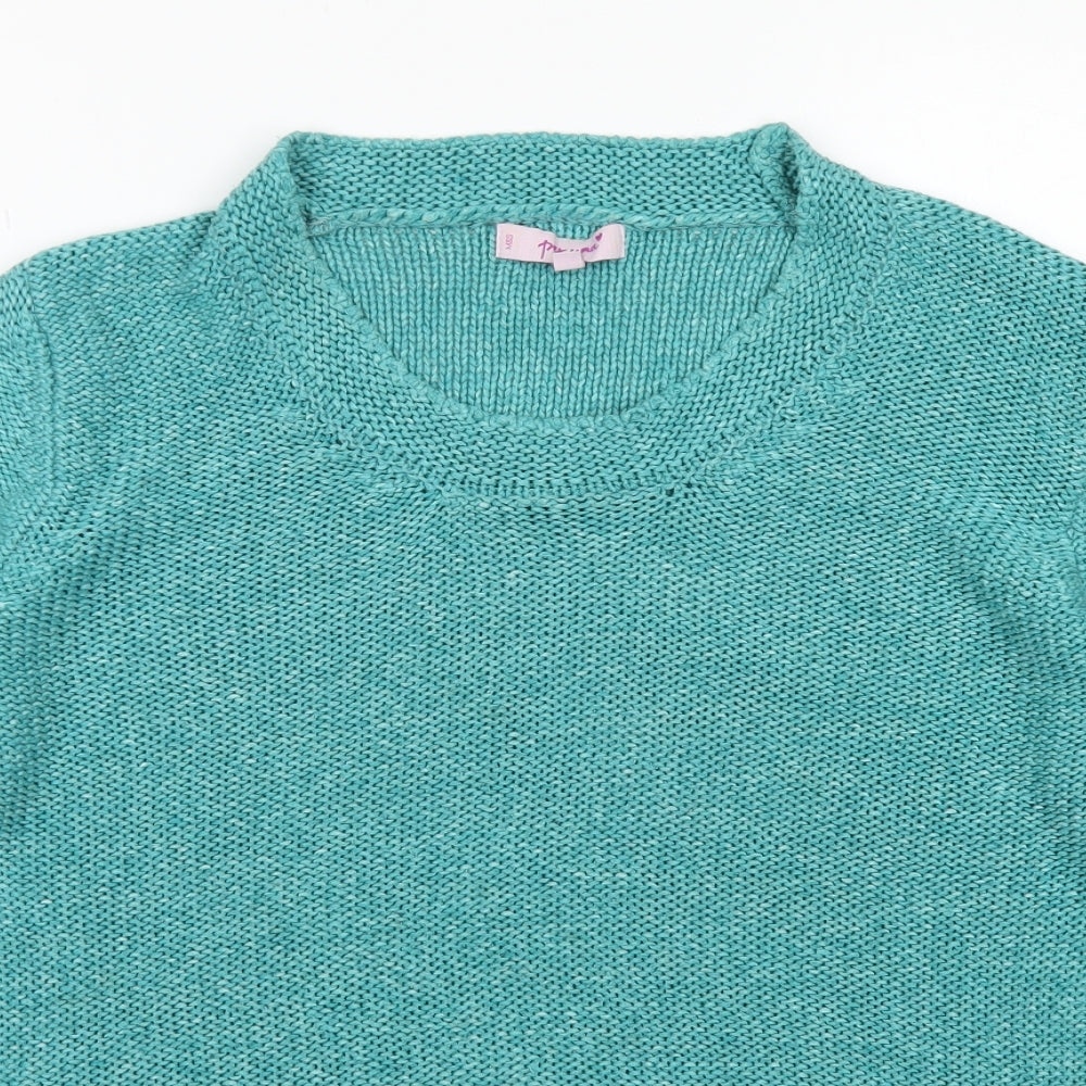 Womens UK Size M Per Una Blue Pullover Jumper