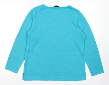 Womens UK Size S BM Blue Pullover Jumper