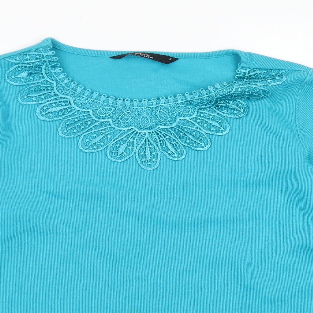 Womens UK Size S BM Blue Pullover Jumper