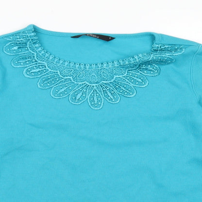 Womens UK Size S BM Blue Pullover Jumper