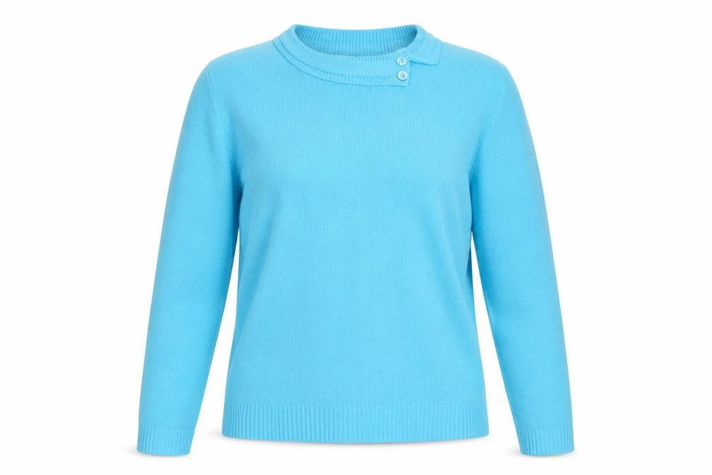 Womens UK Size L Simon Jeffrey Blue Pullover Jumper