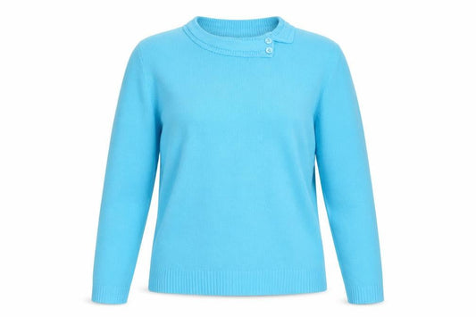 Womens UK Size L Simon Jeffrey Blue Pullover Jumper