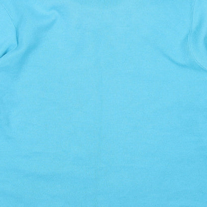 Womens UK Size L Simon Jeffrey Blue Pullover Jumper