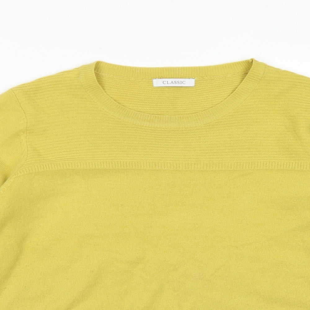 Womens UK Size 18 Classic Yellow Pullover Jumper