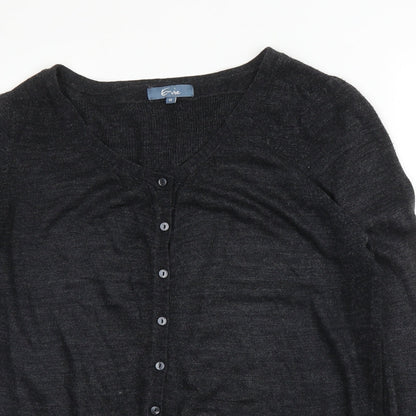 Womens UK Size 12 Evie Grey Cardigan Jumper