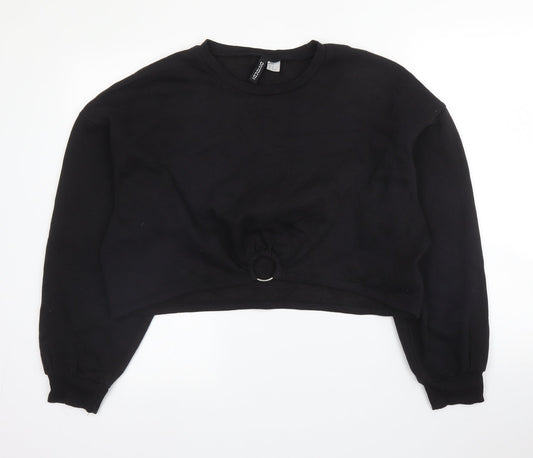 Womens UK Size XL H&M Black Pullover Jumper
