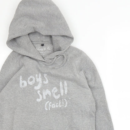 Bunty & Co Girls Grey  Cotton Pullover Hoodie Size L