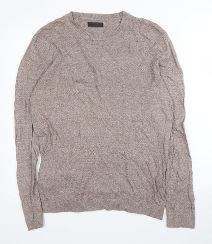 ASOS Mens Purple Round Neck  Cotton Pullover Jumper Size L