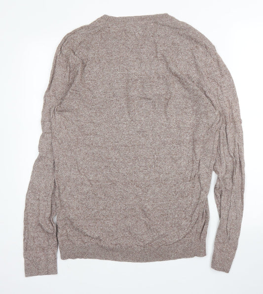 ASOS Mens Purple Round Neck  Cotton Pullover Jumper Size L