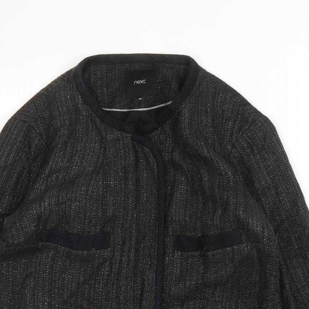 NEXT Womens Grey  Viscose Jacket Blazer Size 14