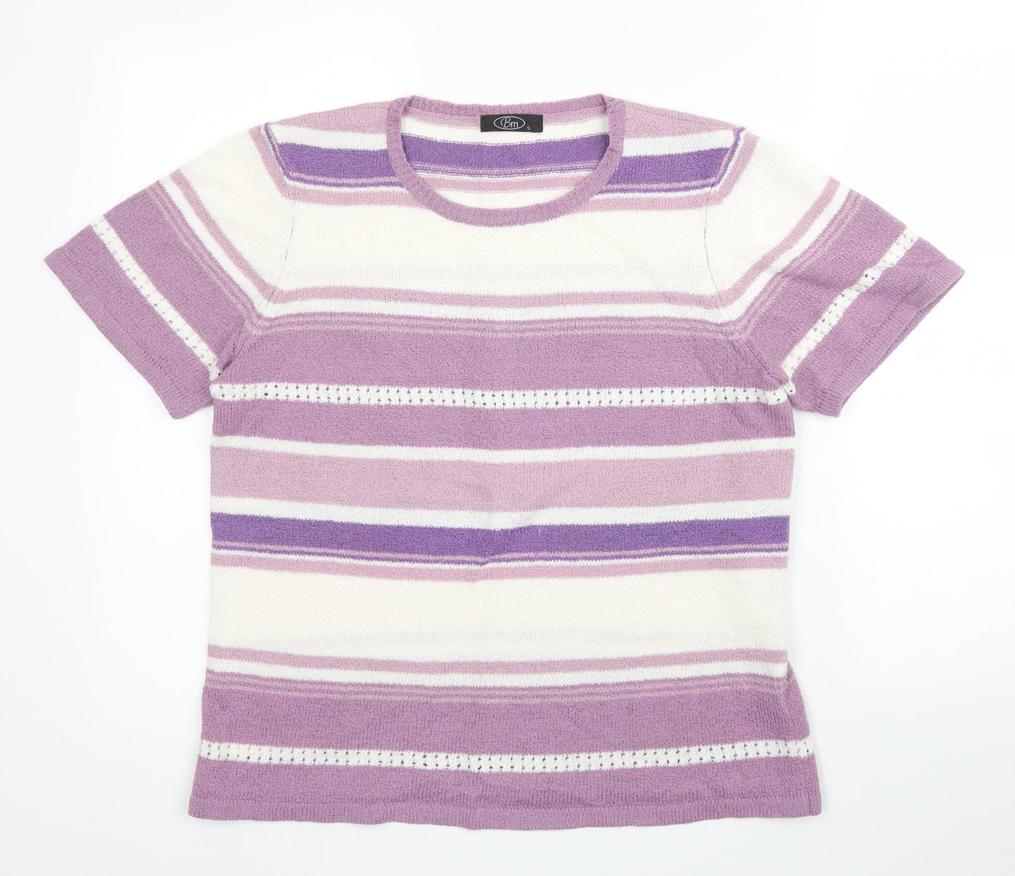 Womens UK Size S BM Purple Basic Blouse