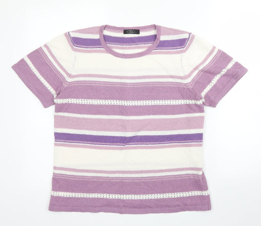 Womens UK Size S BM Purple Basic Blouse