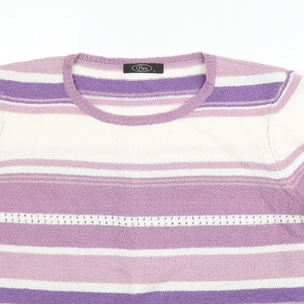 Womens UK Size S BM Purple Basic Blouse