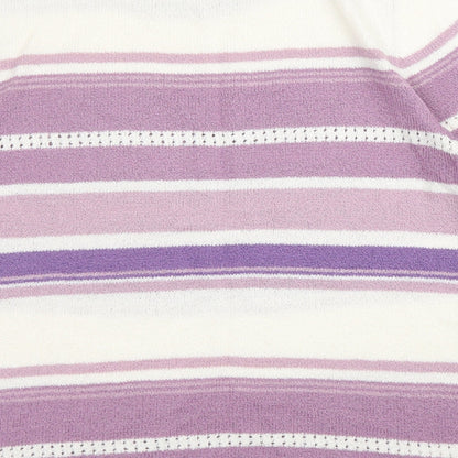 Womens UK Size S BM Purple Basic Blouse