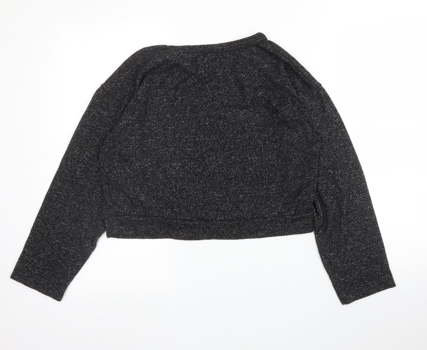 New Look Girls Grey Round Neck  Viscose Pullover Jumper Size 12 Years