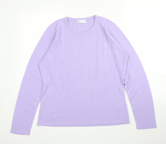 Womens UK Size 14 BHS Purple Basic Blouse
