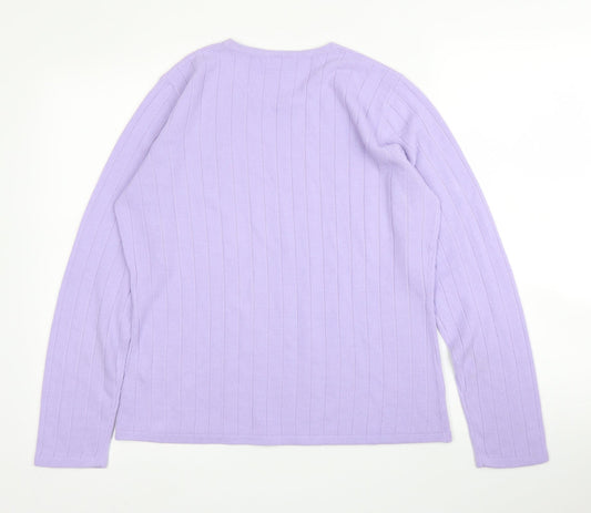 Womens UK Size 14 BHS Purple Basic Blouse