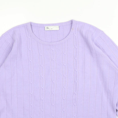Womens UK Size 14 BHS Purple Basic Blouse